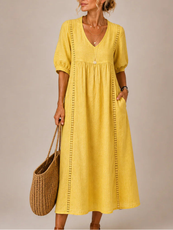 Sefi — Vestido Midi de Lino
