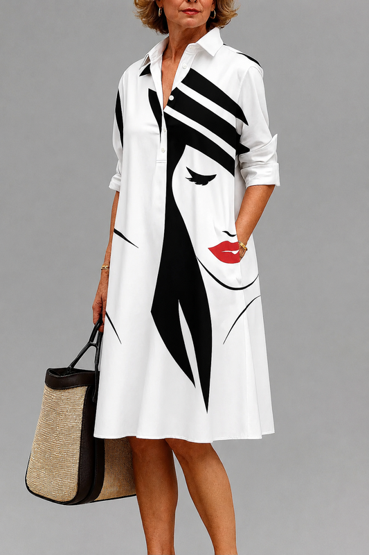 Yvette — Vestido Midi Atemporal