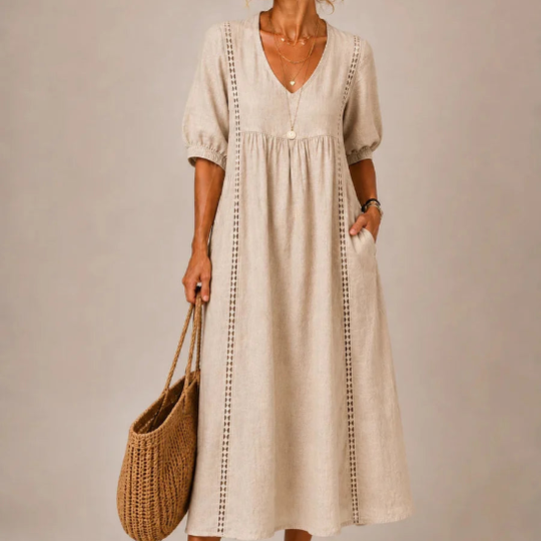 Sefi — Vestido Midi de Lino