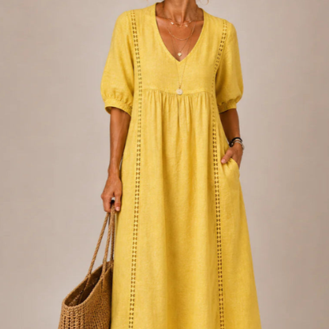 Sefi — Vestido Midi de Lino