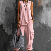 Rosa+Bolso gris