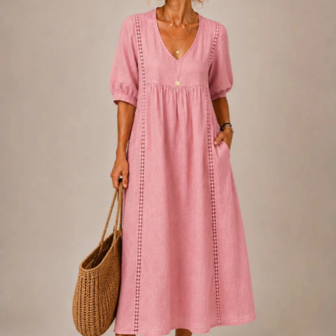Sefi — Vestido Midi de Lino
